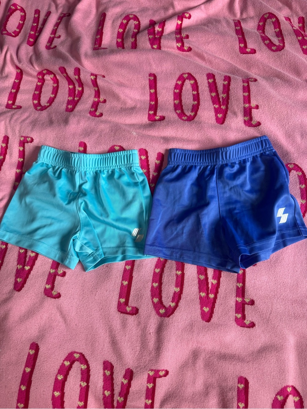 The Children's Place Teal and Blue Active Boys Shorts Duo